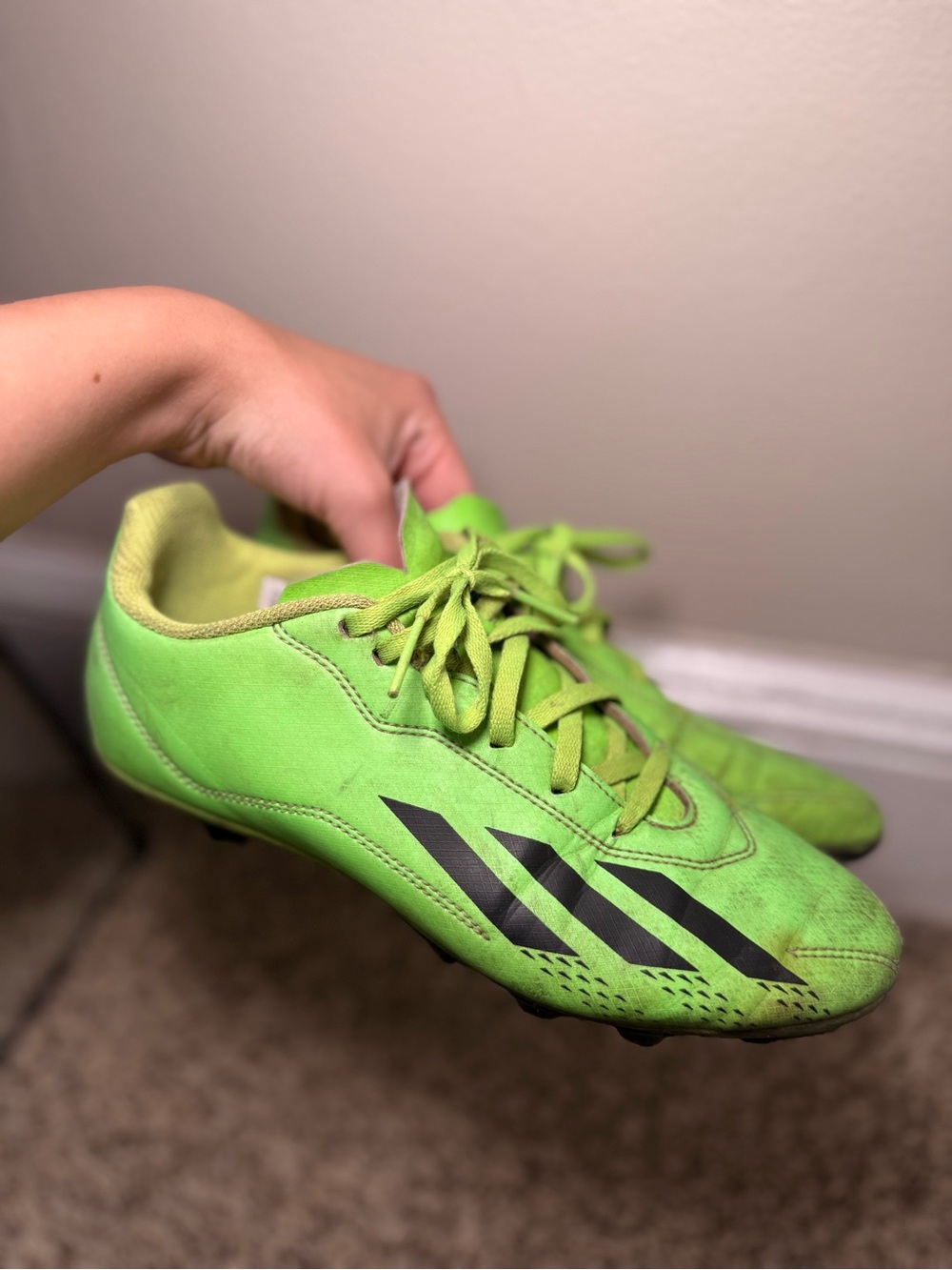 Adidas Green Soccer Cleats Size 6